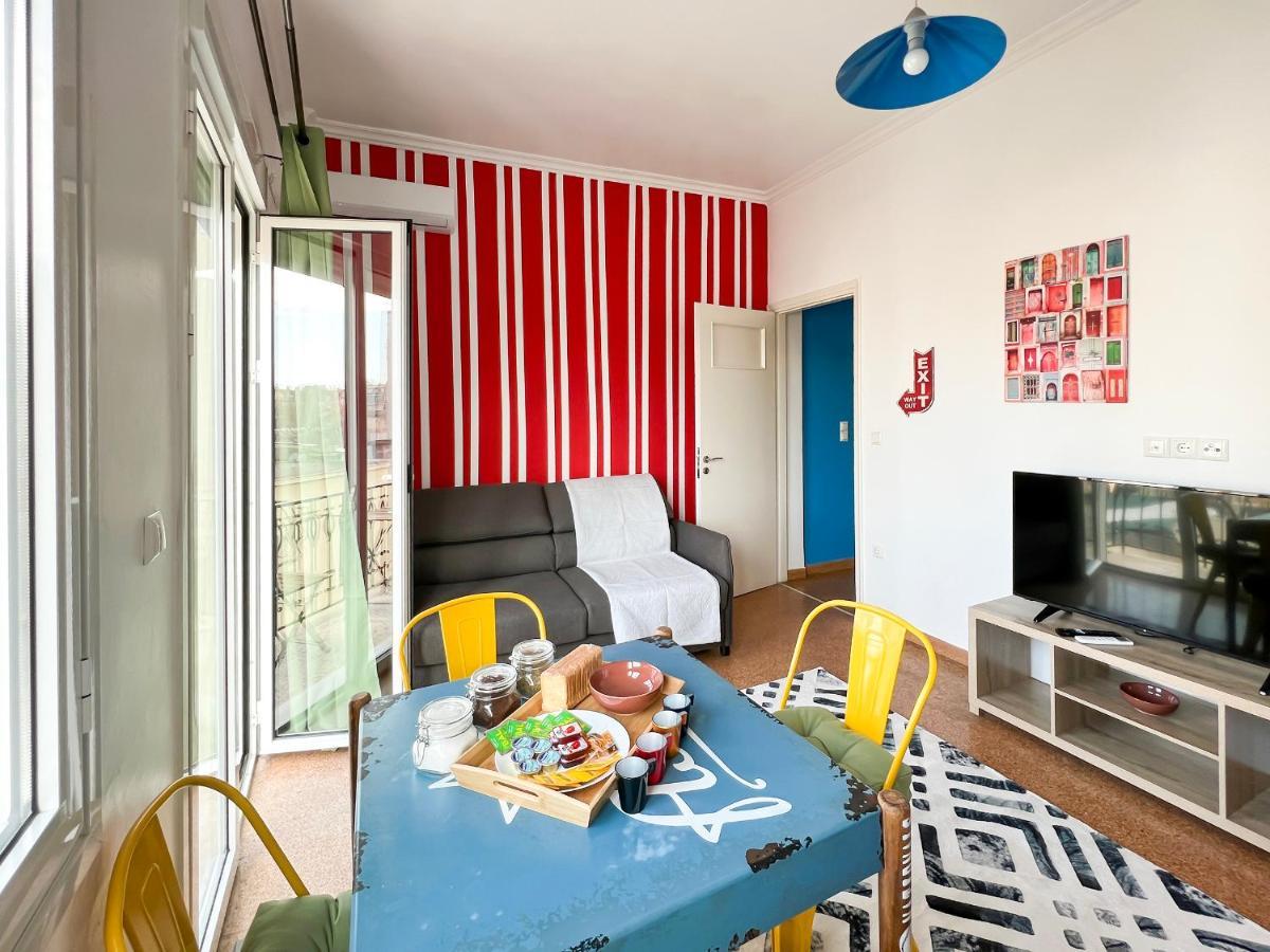 Ferienwohnung Soho Artsy 55Sqm Apt With Acropolis View Athen Exterior foto
