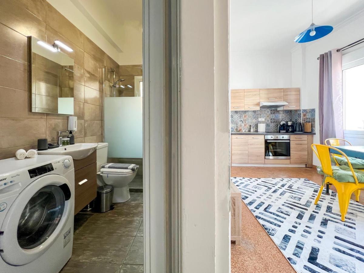 Ferienwohnung Soho Artsy 55Sqm Apt With Acropolis View Athen Exterior foto