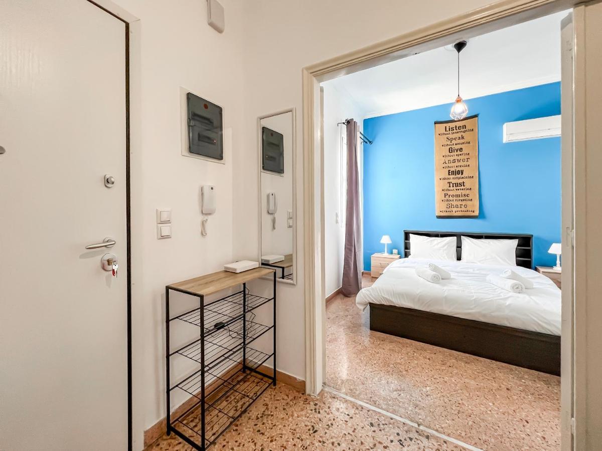 Ferienwohnung Soho Artsy 55Sqm Apt With Acropolis View Athen Exterior foto