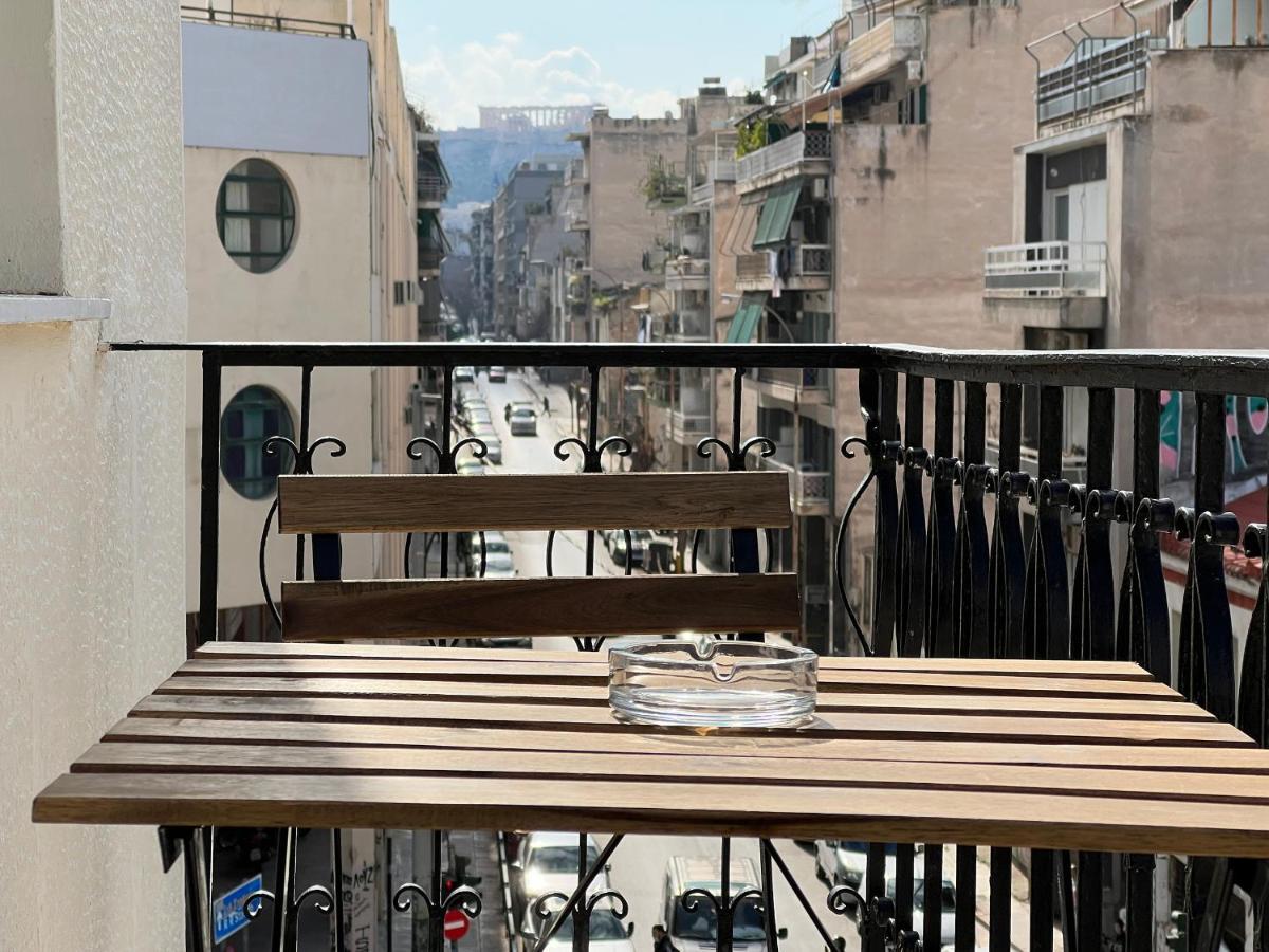 Ferienwohnung Soho Artsy 55Sqm Apt With Acropolis View Athen Exterior foto